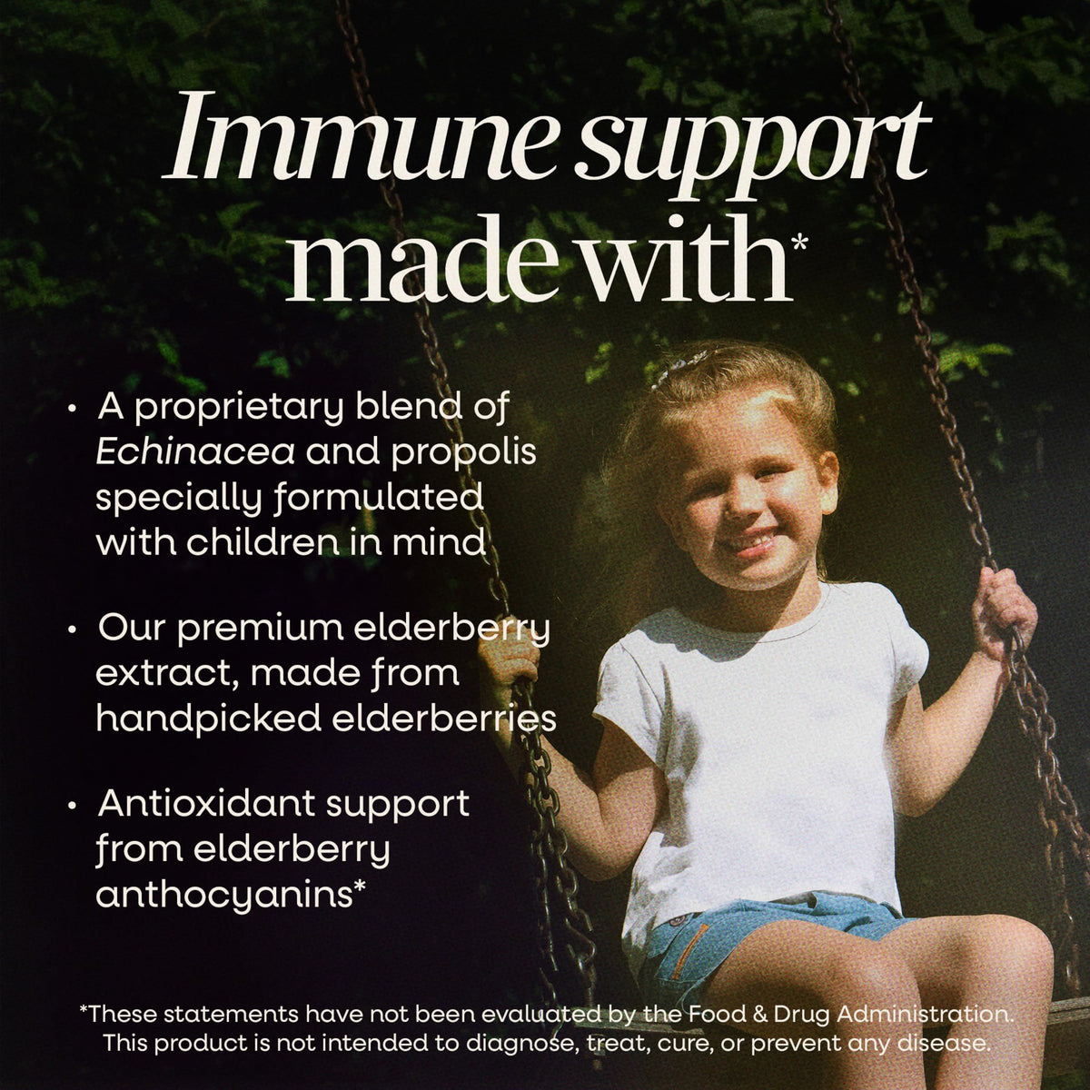 Cuillère avec sirop de sureau Nature's Way, dosage pour enfants
