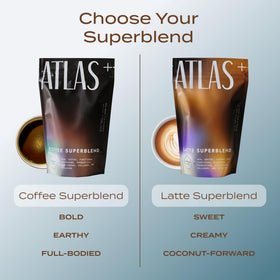 Cuillère de Café aux Champignons Superblend Atlas sur une table