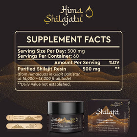 Cuillère de dosage incluse avec résine de Shilajit Hima Shilajatu