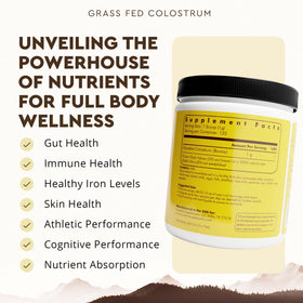 Cuillère de poudre de colostrum bovin Ancestral Supplements