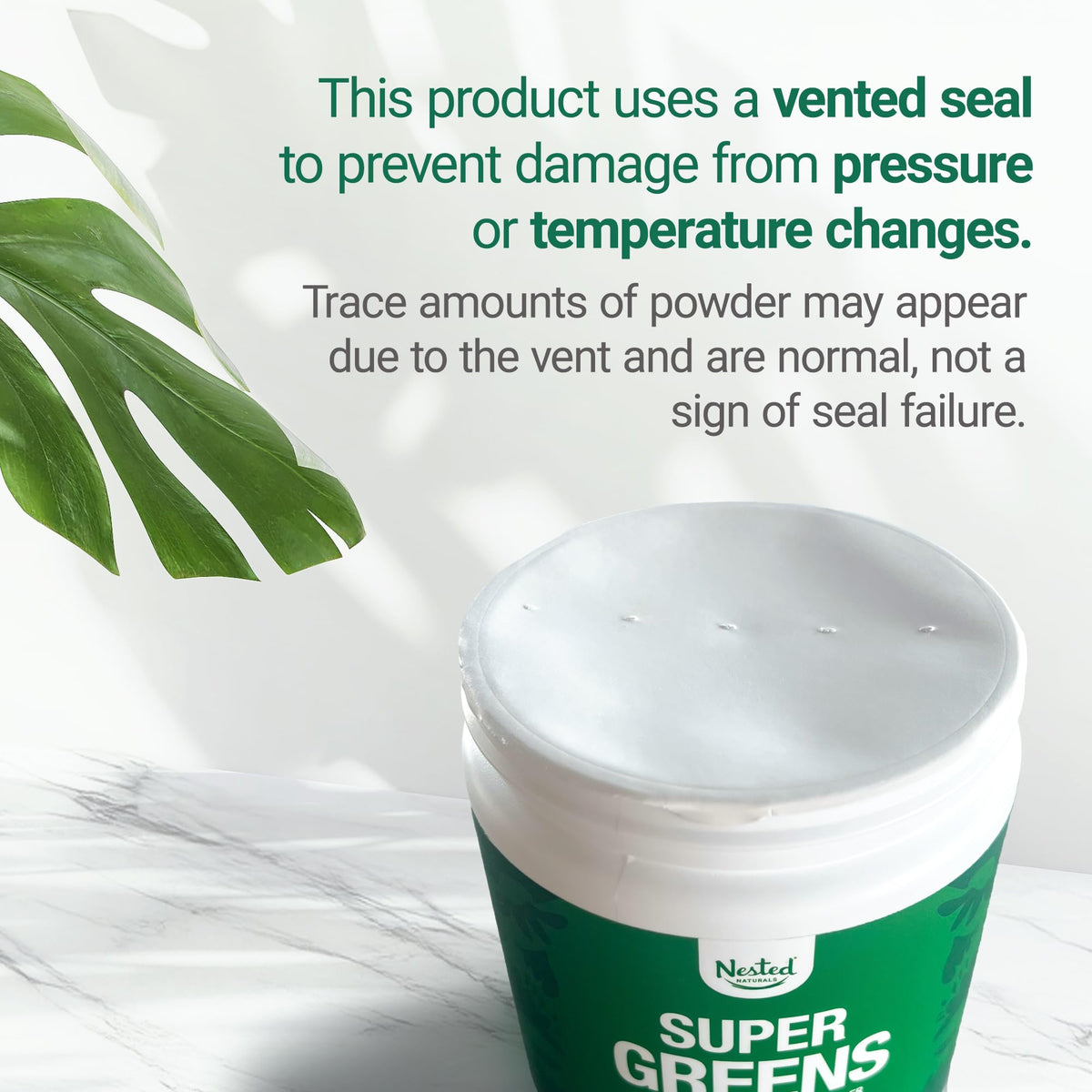 Cuillère de poudre Super Greens prête à être utilisée