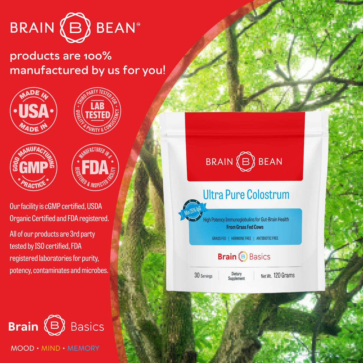 Cuillère doseuse de colostrum Ultra-Pur Brain Bean