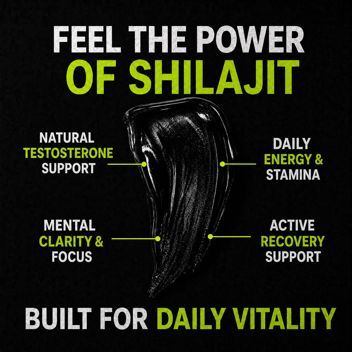 Cuillère en acier inoxydable pour résine de shilajit SHILAHEAL
