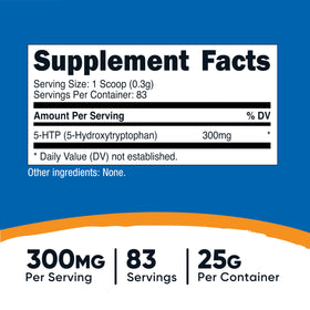 Cuillère incluse pour portion de Nutricost 5-HTP