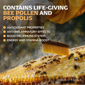 Cuisine avec des recettes utilisant du pollen d'abeille brut