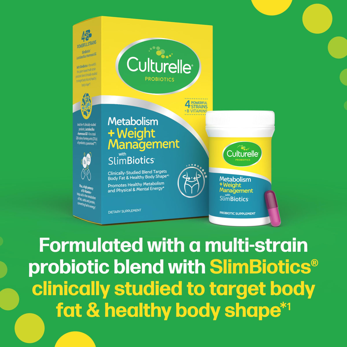 Culturelle Complément Alimentaire SlimBiotics capsules ouvertes