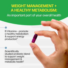 Culturelle Complément Alimentaire SlimBiotics capsules sur une table