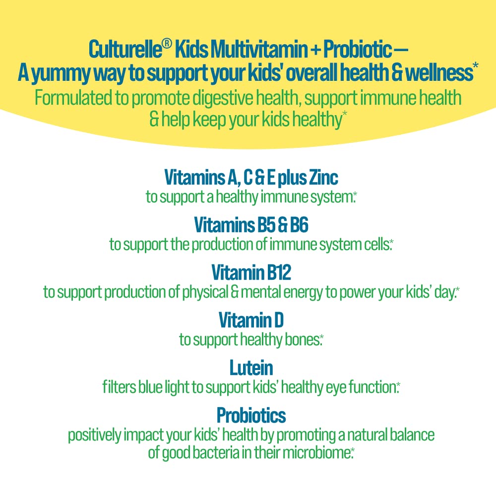 Culturelle Gummies Multivitamines + Probiotiques côté
