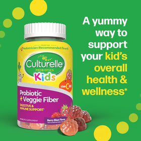 Culturelle Gummies Probiotiques + Fibres Végétales 60 Gummies avec des fruits