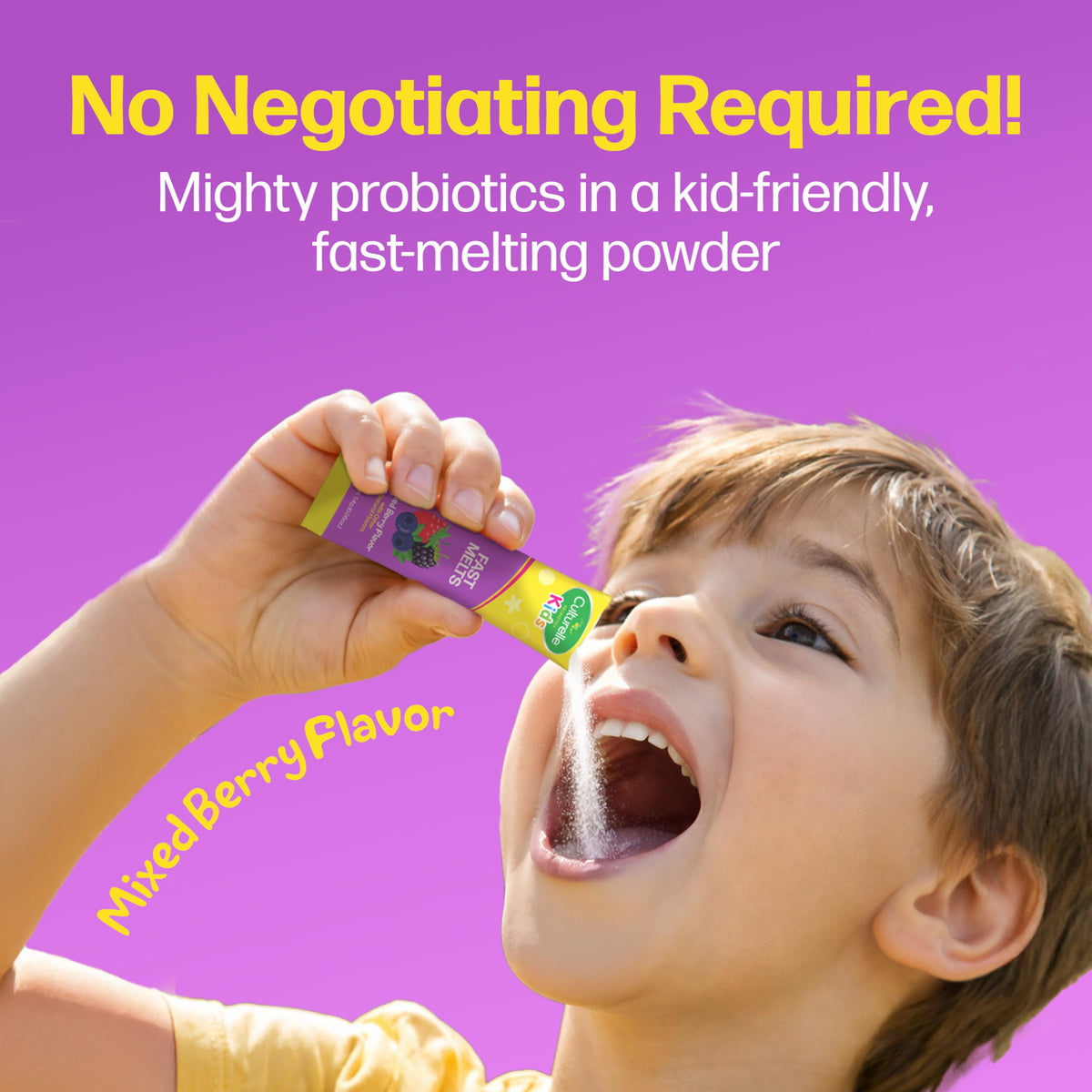 Culturelle Kids Probiotiques stick pack à côté d'autres compléments alimentaires