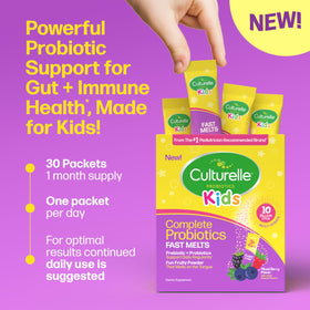 Culturelle Kids Probiotiques stick pack sur une table