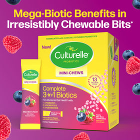 Culturelle Mini-Chews 3-en-1 avec d'autres compléments alimentaires