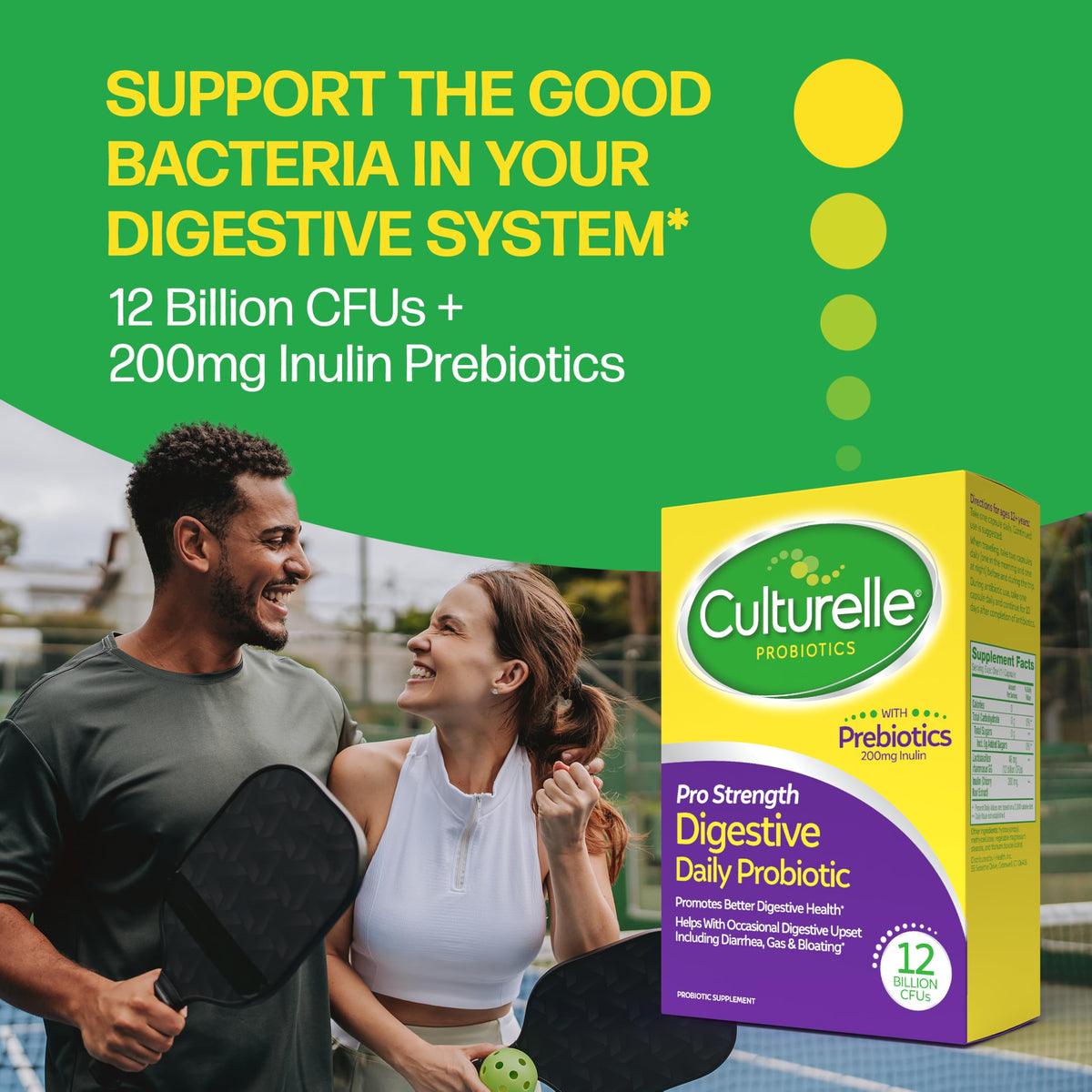 Culturelle Pro Strength Probiotiques en milieu de vie quotidienne