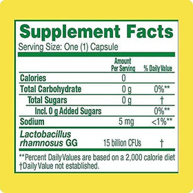 Culturelle Probiotique 50 Capsules avec d'autres compléments alimentaires