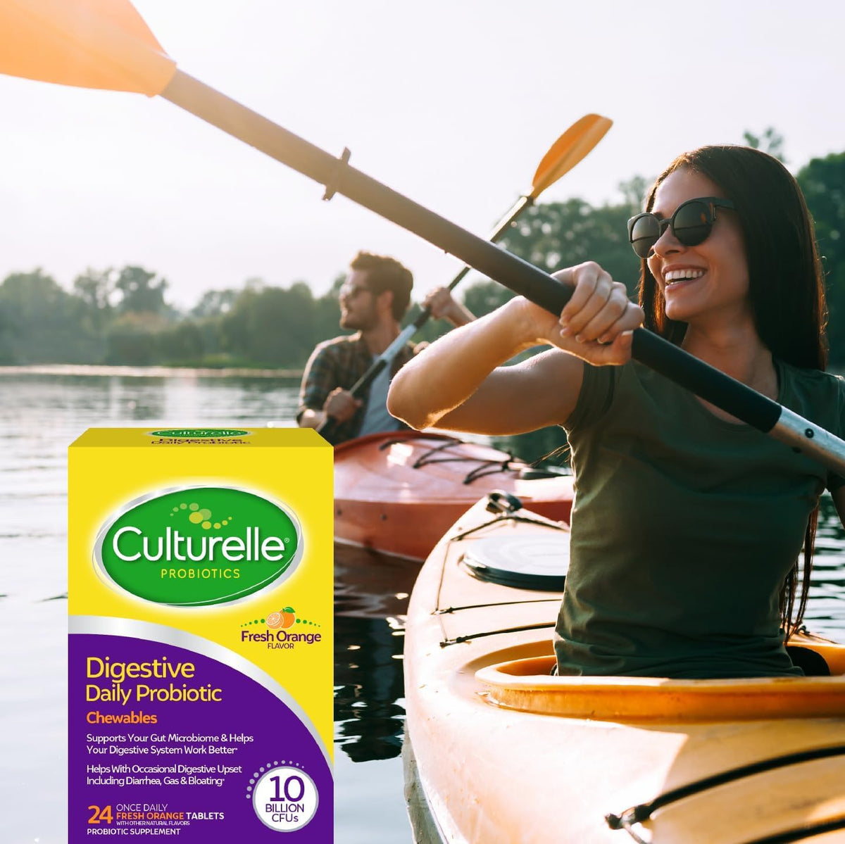 Culturelle Probiotique à Mâcher comprimés sur une table