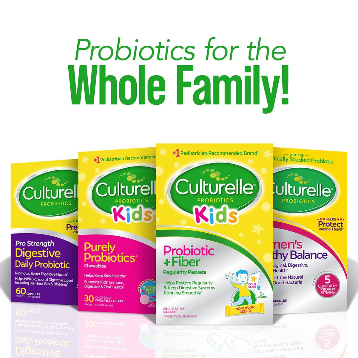 Culturelle Probiotique Enfants 60 sachets sans saveur, sachet ouvert