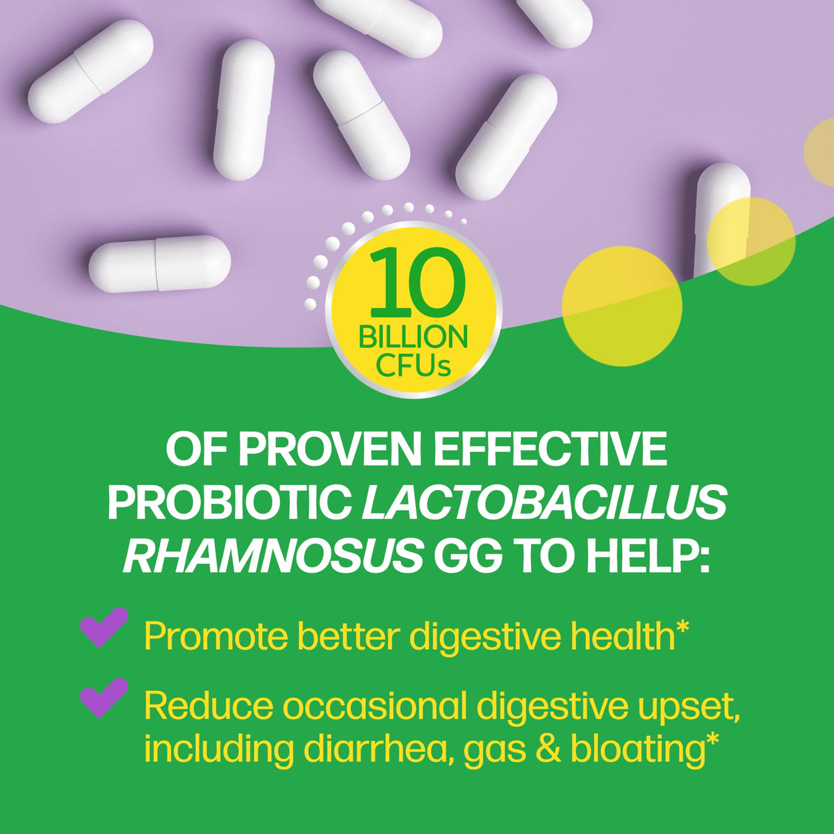 Culturelle Probiotique Quotidien capsules sur une table