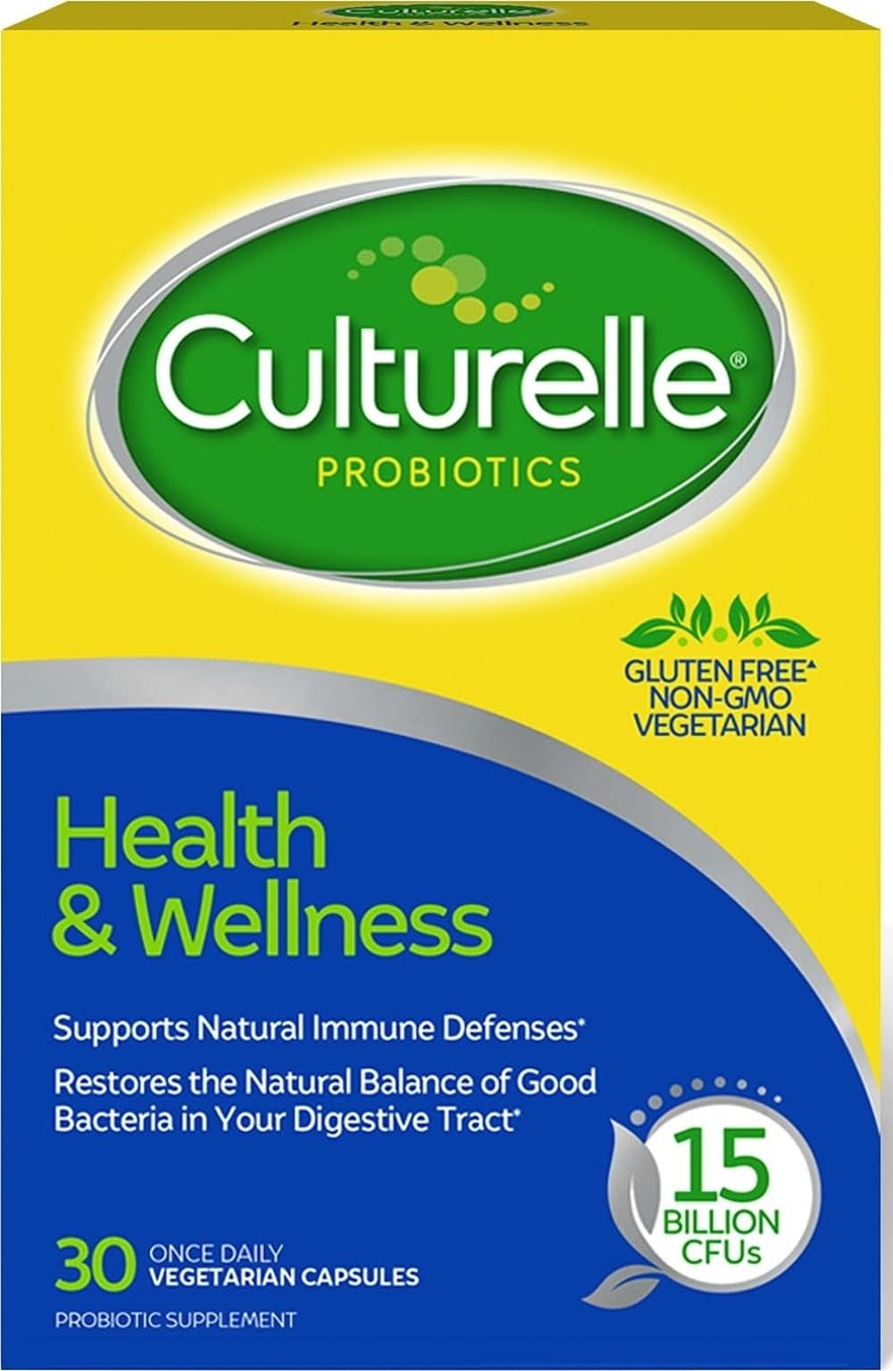 Culturelle Probiotiques 30 Capsules avant vue
