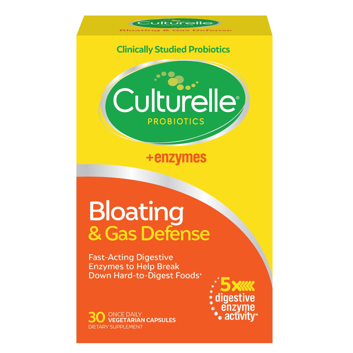 Culturelle Probiotiques Défense Ballonnements 30 capsules, vue de face