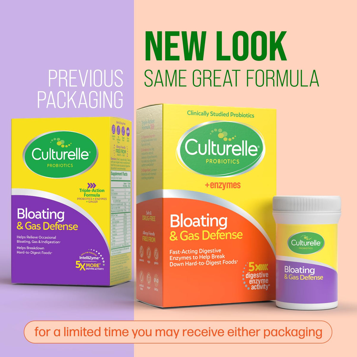 Culturelle Probiotiques Défense Ballonnements, capsules sur une table