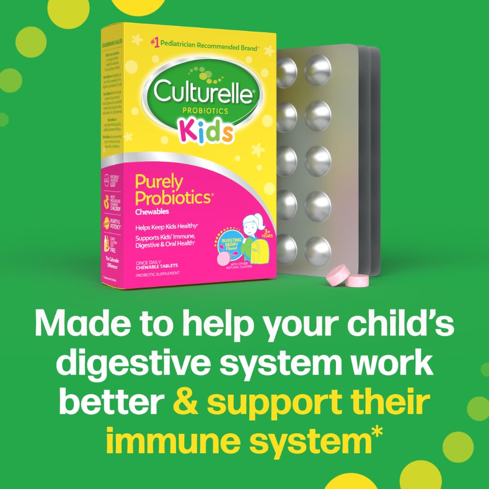 Culturelle Probiotiques Enfants, comprimés à mâcher sur une table