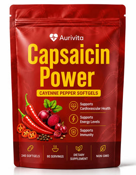 CURAIY Aurivita Capsaicin 240 capsules - vue avant