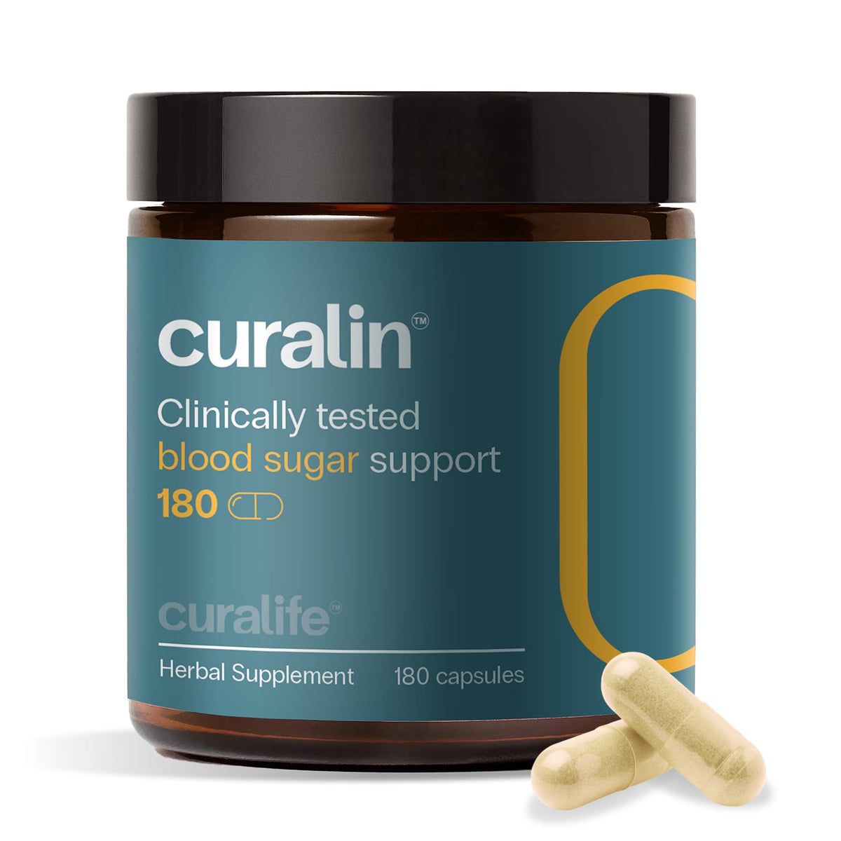 CuraLife Curalin Complex de Sucre 180 capsules avant