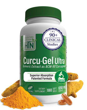 Curcu-Gel 650mg BCM-95 de Health Thru Nutrition vue avant
