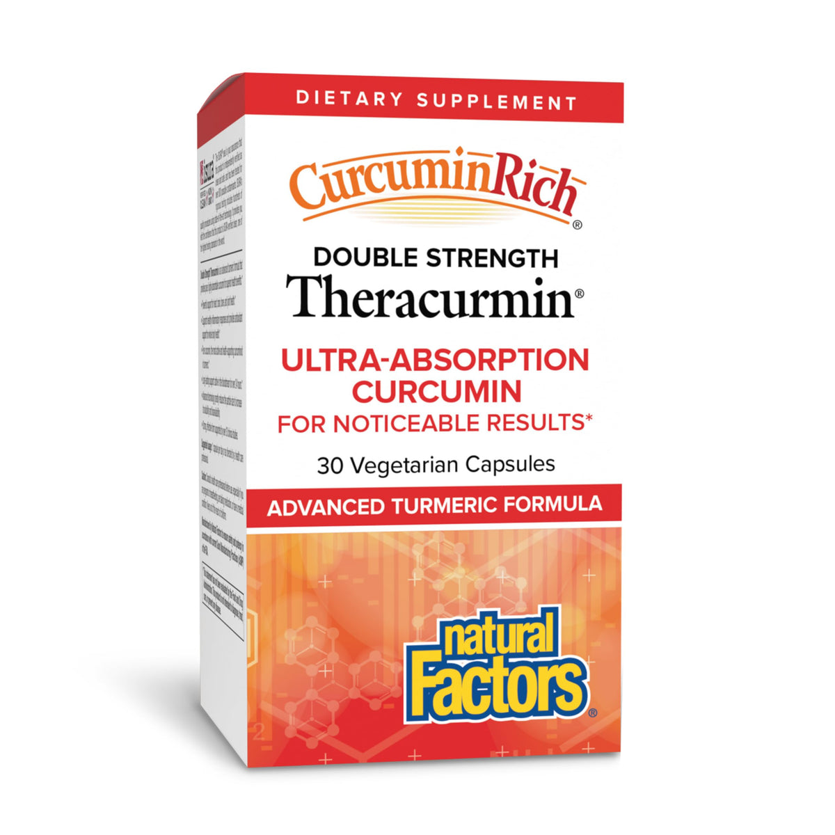 Curcuma Double Force Natural Factors 30 gélules végétales vue de face