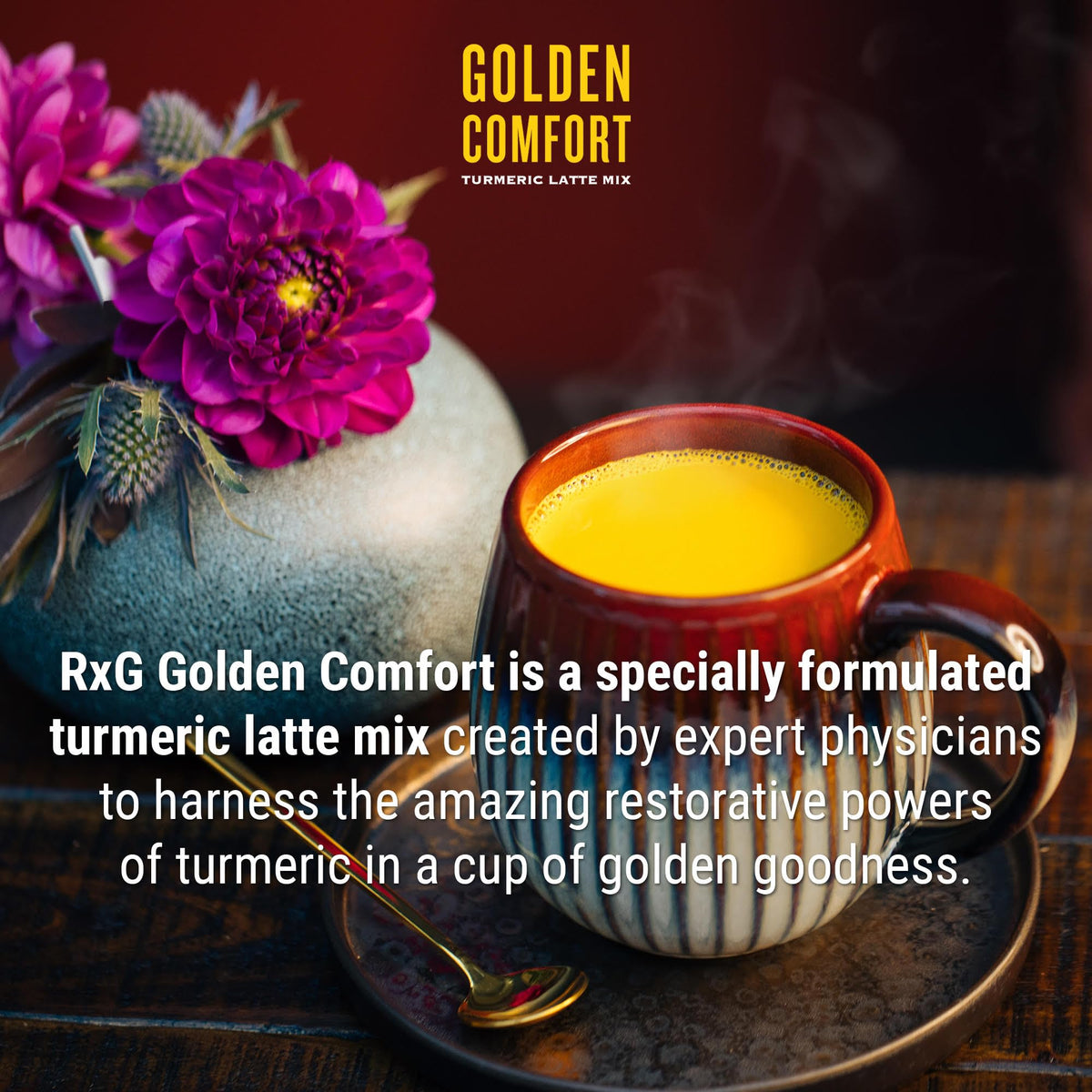 Curcuma et autres épices utilisées dans Golden Comfort