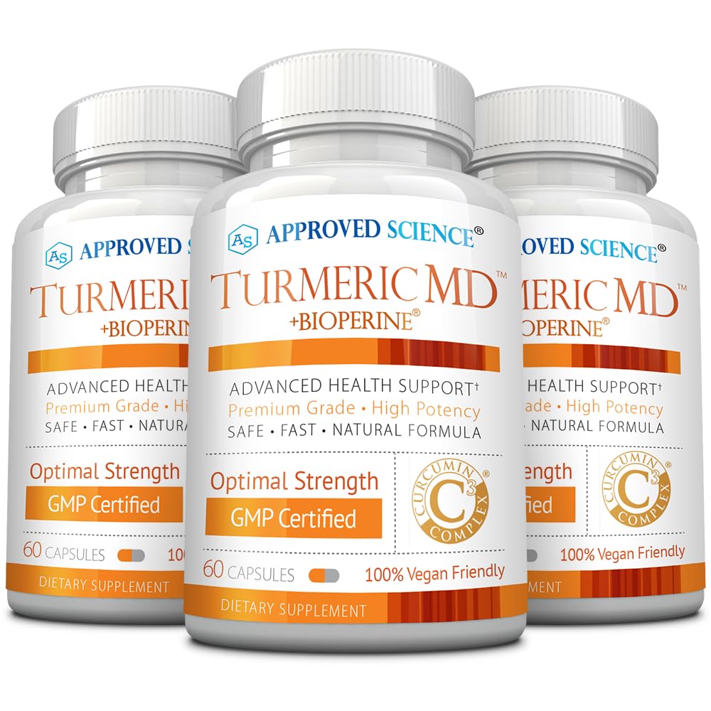 Curcuma MD d'Approved Science 180 capsules vue de face