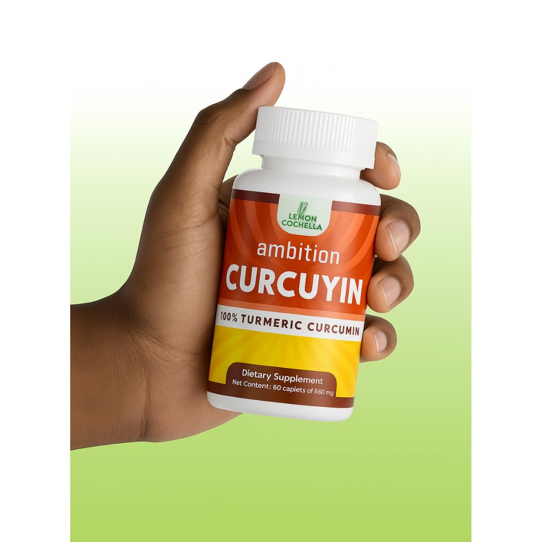 Curcuyin Compléments Alimentaires de Curcuma 860 mg avec un verre d'eau