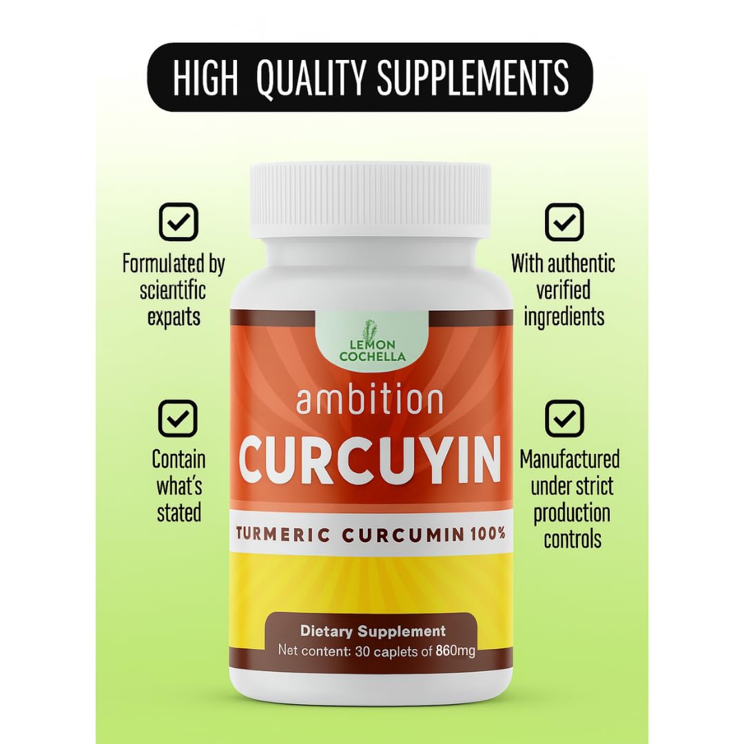 Curcuyin Compléments Alimentaires de Curcuma 860 mg, vue arrière