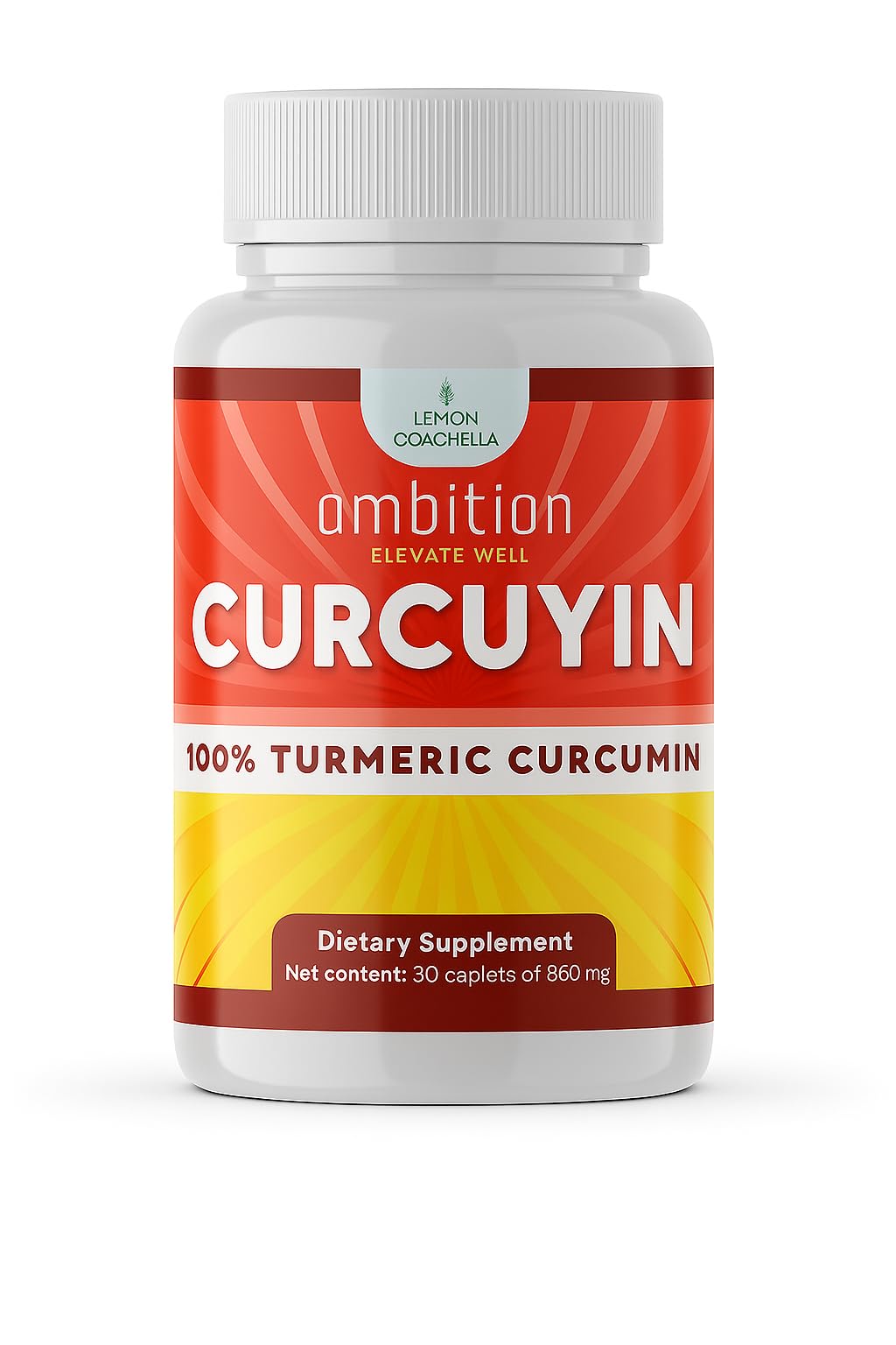 Curcuyin Compléments Alimentaires de Curcuma 860 mg, vue de face