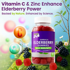 Cure24 Gummies au sureau, prise de gummies