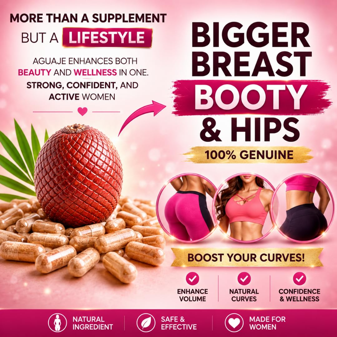 Curvy Fruit Aguaje Capsules vue de côté montrant le dosage