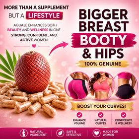 Curvy Fruit Aguaje Capsules vue de côté montrant le dosage