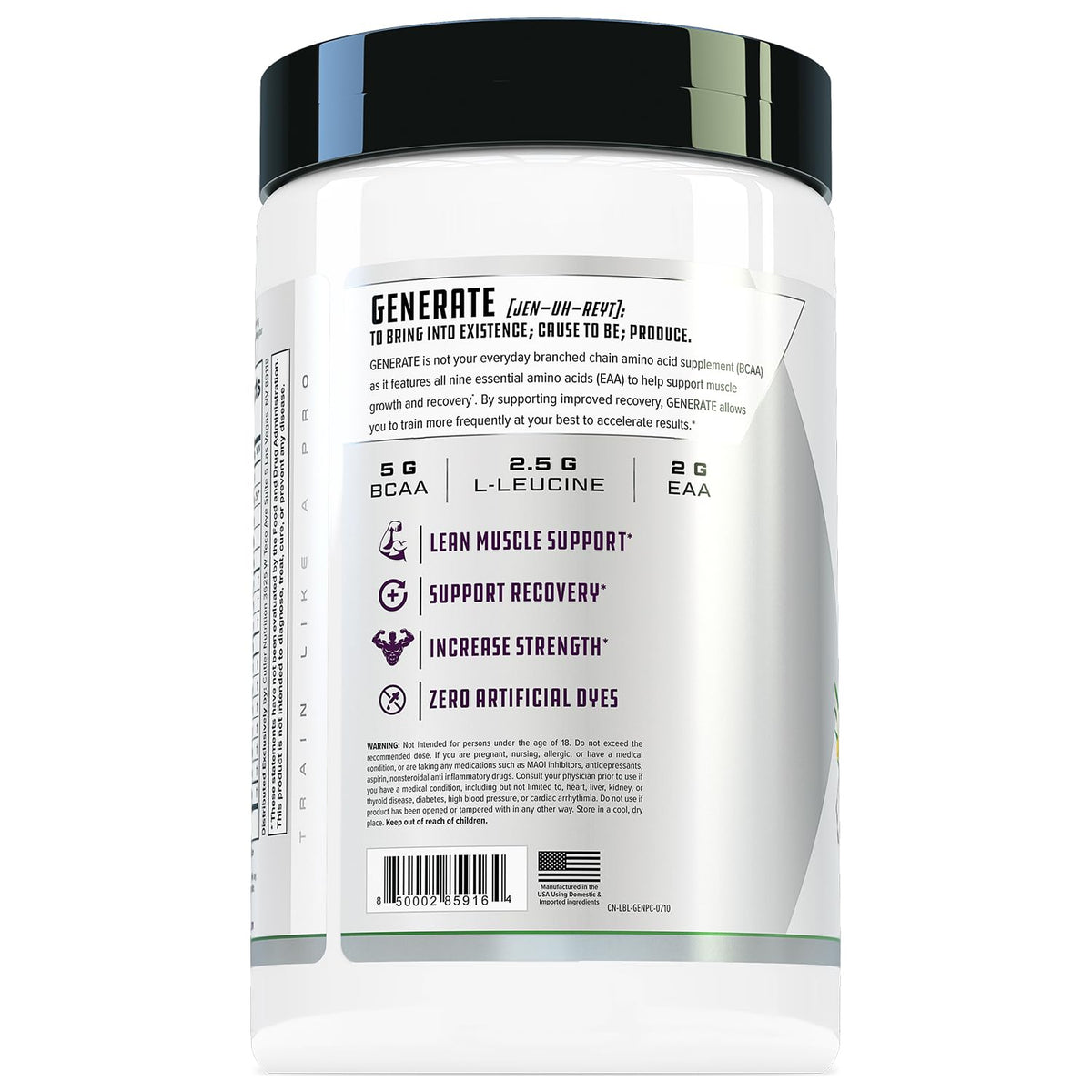 Cutler Nutrition BCAA EAA Poudre de Récupération 408g avec une cuillère doseuse
