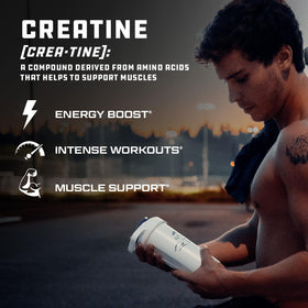 Cutler Nutrition Creatine Monohydrate 581g back view with nutritional information