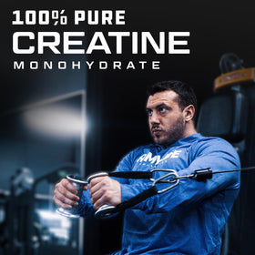 Cutler Nutrition Creatine Monohydrate 581g powder in a scoop