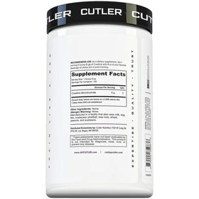 Cutler Nutrition Creatine Monohydrate 581g side view
