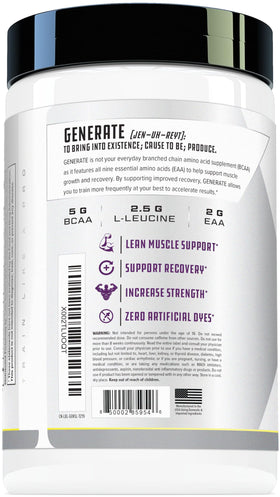 Cutler Nutrition Poudre BCAA EAA Citron Acide 465g - Dosage d'une portion