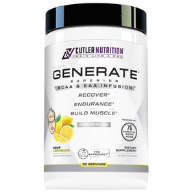 Cutler Nutrition Poudre BCAA EAA Citron Acide 465g - Vue avant