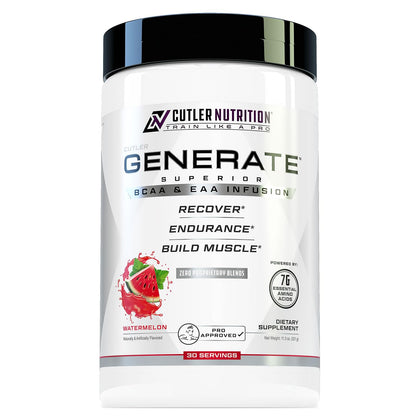 Cutler Nutrition Poudre EAA et BCAA 30 Servings saveur pastèque vue de face