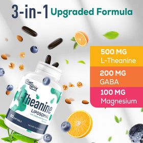 CyberCerix L-Theanine 500mg gélules vue arrière