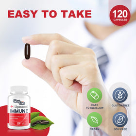 CyberCerix Liposomal L-Lysine 1500mg avec un verre d'eau