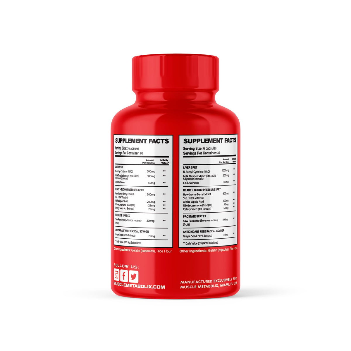 Cycle Safe de Muscle a balanced routine - capsules individuelles sur fond blanc