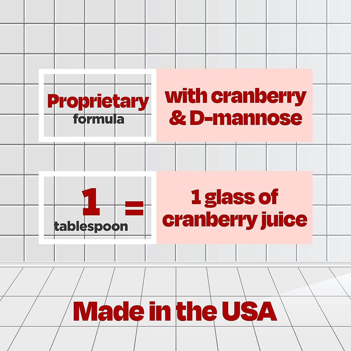 Cystex Cranberry 7,6 Fl Oz avec un verre d'eau