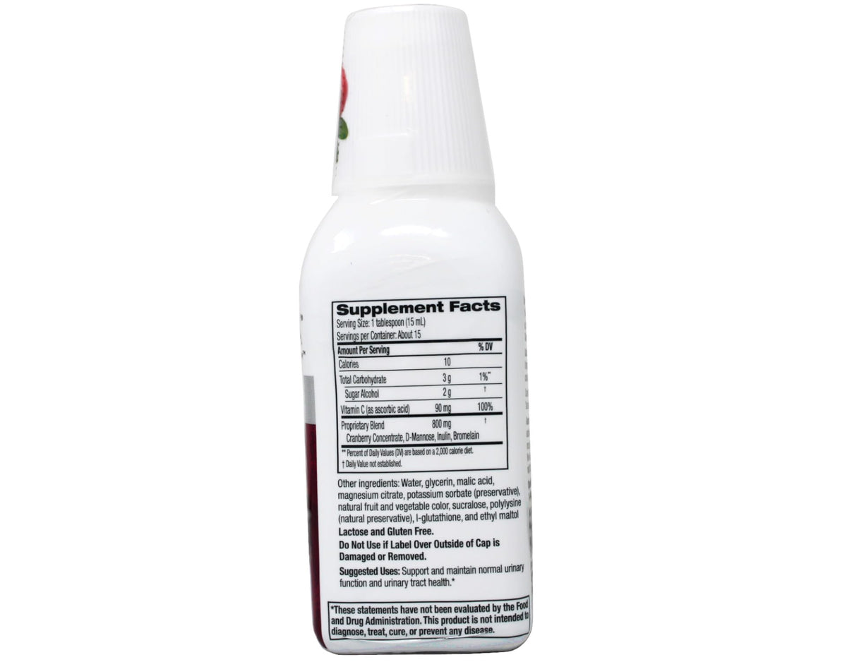 Cystex Cranberry 7,6 Fl Oz versé dans une cuillère