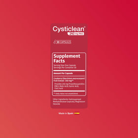 Cysticlean Cranberry PAC 240 mg emballage et informations